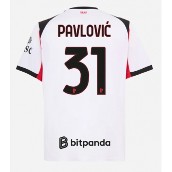 AC Milan Strahinja Pavlovic #31 Maglia Gara Trasferta Repliche 2025-26 Maniche Corte